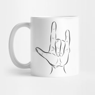 I Love You Hand Sign Mug